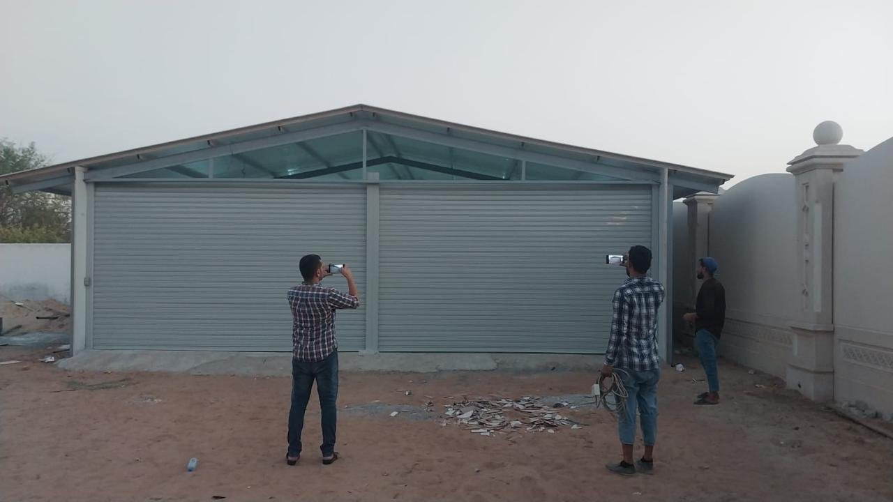 GI single skin rolling shutter on a workshop